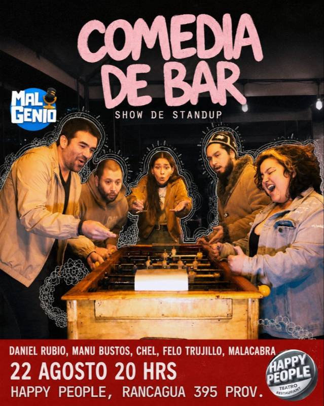 COMEDIA DE BAR 22.08 en Happy People