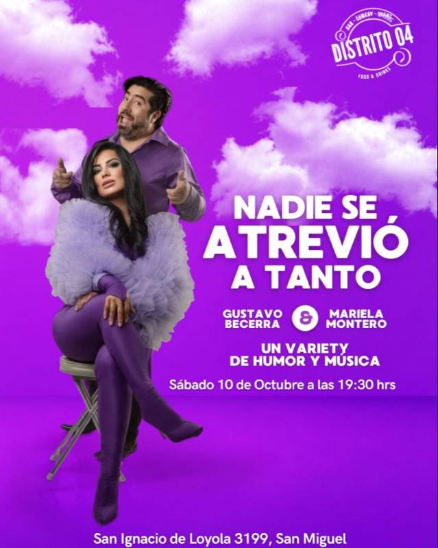 Afiche de “Nadie se atrevió a Tanto" por Gustavo Becerra y Mariela Montero