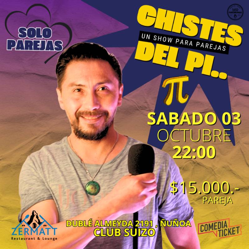 Afiche de Chistes del Pi... π Stand Up Comedy para Parejas con MrFeromonas