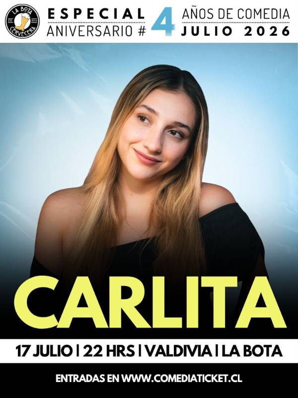 Carlita presenta ¡“Nadie dijo que sería fácil” llega a Valdivia!