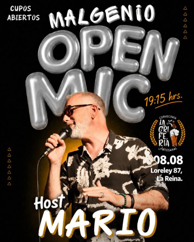 OPEN MIC MALGENIO 08.08 La Grifería La Reina