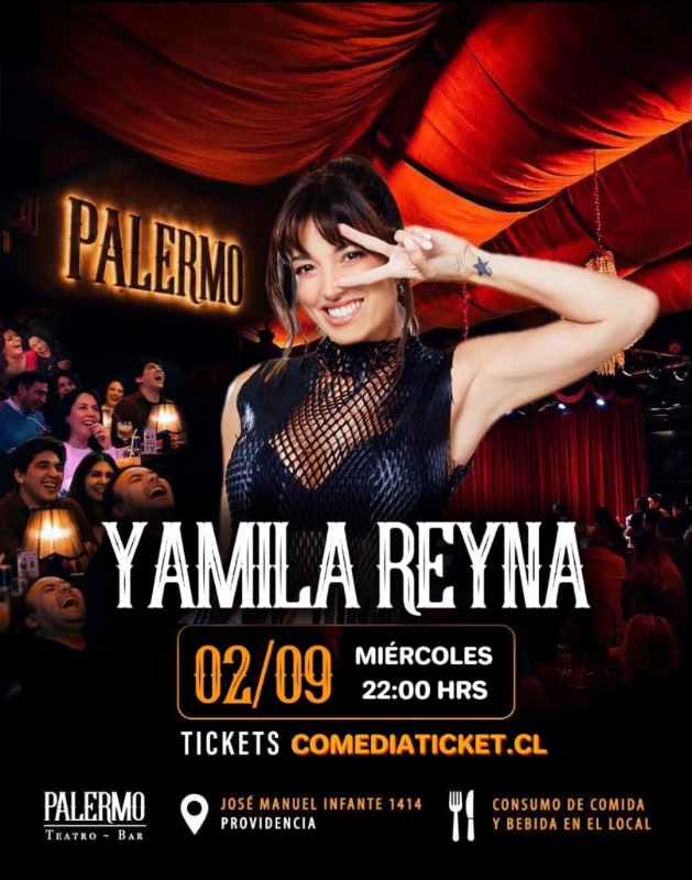 Yamila Reyna ‘’En Crudo’’ Palermo Teatro Bar