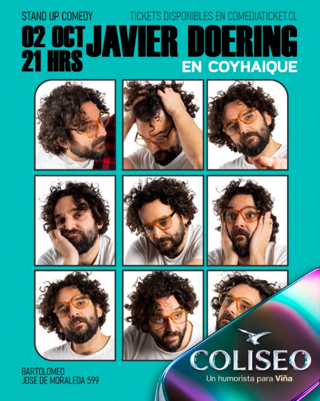 Afiche de Javier Doering en Coyhaique | Stand Up Comedy