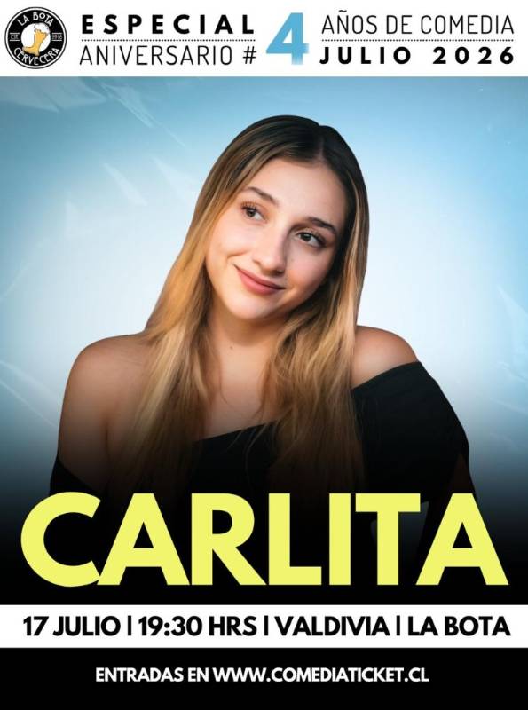 Carlita presenta ¡“Nadie dijo que sería fácil” en Valdivia!