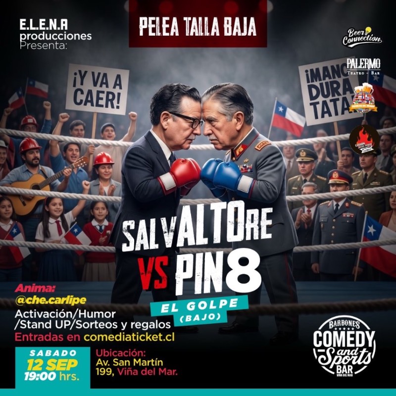 Pelea Talla Baja - SalvALTOre VS. Pino8 en Viña Del Mar