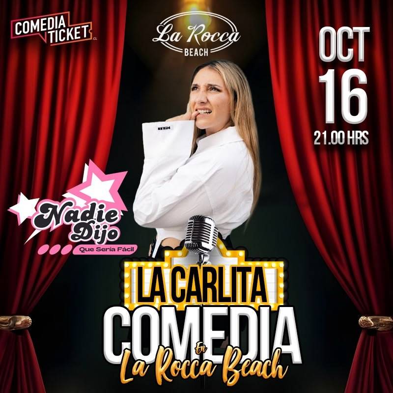 Afiche de Carlita presenta ¡“Nadie dijo que sería fácil” en La Serena!