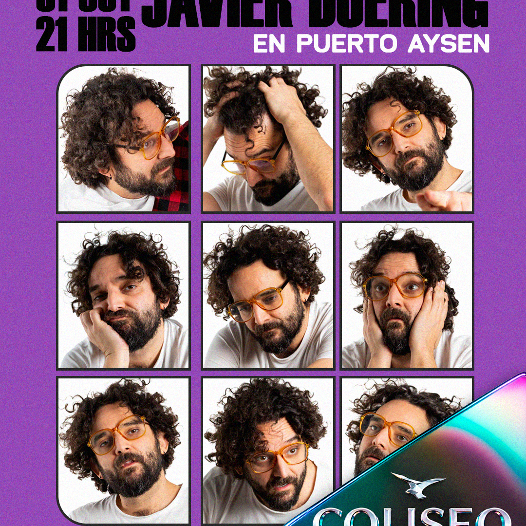 Afiche de Javier Doering en Puerto Aysén | Stand Up Comedy