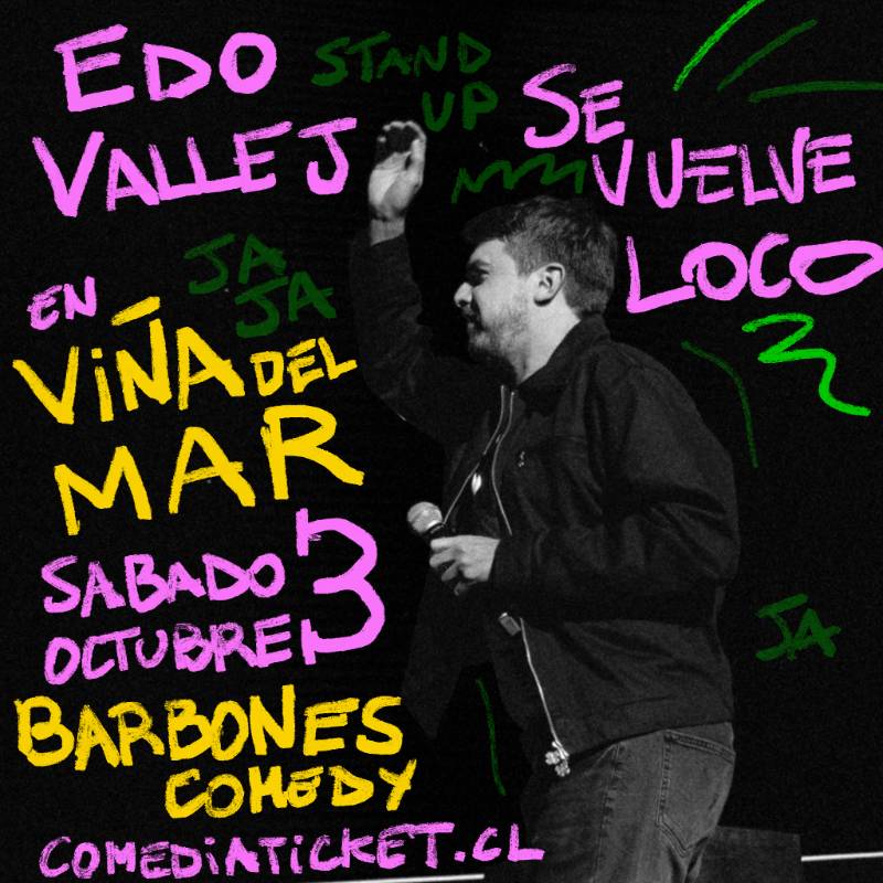 Afiche de Edo vallejo se vuele loco